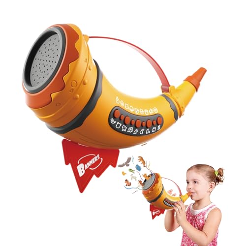 Fun Voice Toy 30 Soundeffekte, 2 Modi, geeignet für Lungenvolumentraining und Eltern -Kinder -interaktive Geschenke für Kinder über 3 Jahre alt (Gelb) von MUSUNFE