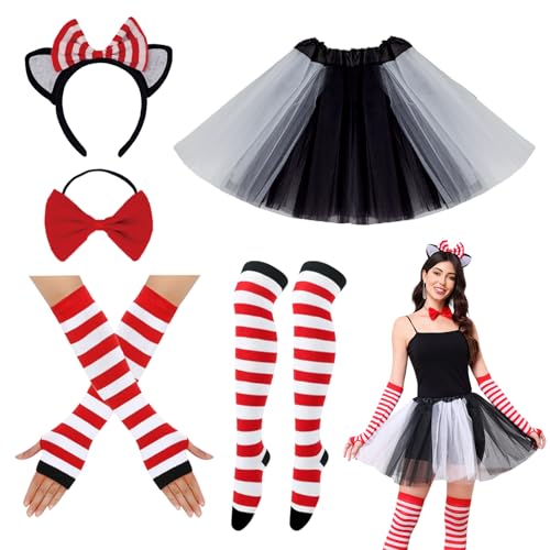 Damen Maus Mouse Kostüm, 6er Faschingskostüm Damen Karneval Kostüm, Karnevalskostüm Damen mit Haarreif und Tüllrock, Große Größen Fasching Kostüm Damen für Karneval Fasching Rollenspiele Party Damen Maus Mouse Kostüm, 6er Faschingskostüm Damen Karneval Kostüm, Karnevalskostüm Damen mit Haarreif und Tüllrock, Große Größen Fasching Kostüm Damen für Karneval Fasching Rollenspiele Party von MUXIWOM