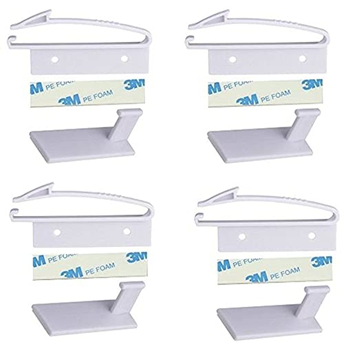4 Pack Kindersicherung - Unsichtbare Baby Schranksicherung,Kinder Schubladensicherung, Schrank Schubladen Sicherung Zum Kleben innen,ohne Bohren und Schrauben,Weiß von MUXItrade