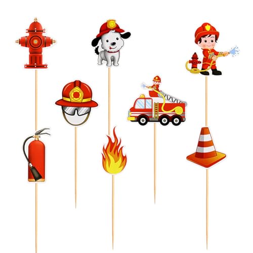 MUYAPAY 24 Stück Feuerwehrmann Tortendeko Feuerwehrauto Kuchendekoration Feuerwehrmann Kuchen Deko Feuerwehrauto Fireman Cake Toppers Geburtstagsparty Kinder Torten Zubehör MUYAPAY 24 Stück Feuerwehrmann Tortendeko Feuerwehrauto Kuchendekoration Feuerwehrmann Kuchen Deko Feuerwehrauto Fireman Cake Toppers Geburtstagsparty Kinder Torten Zubehör von MUYAPAY