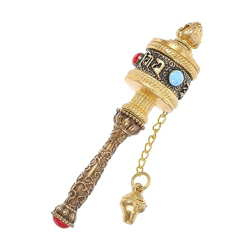 Gebetsrad, buddhistisches Handgebetsrad, tibetisches , handgekurbelt for Meditation, Yoga, Home Office Gebetsrad, buddhistisches Handgebetsrad, tibetisches , handgekurbelt for Meditation, Yoga, Home Office von MUZIT
