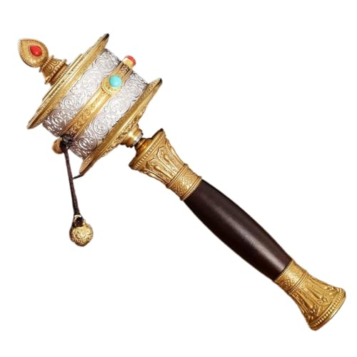 Gebetsrad, buddhistisches Handgebetsrad, tibetisches for Meditations-Yoga mit Doppellager Gebetsrad, buddhistisches Handgebetsrad, tibetisches for Meditations-Yoga mit Doppellager von MUZIT