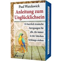 Anleitung zum Unglücklichsein (Kartenspiel) von MVG Moderne Verlagsgesellschaft