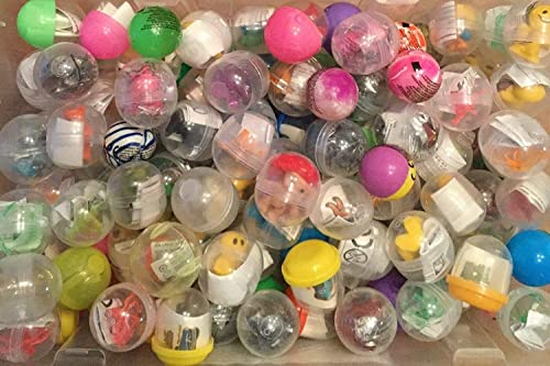 MVS Ganze 100 Stück Kleine Gefüllte Spielzeug Kapseln, Große Vielfalt Verschiedene Taschengeld Spielzeug, Mitgebsel Füller, Kindergeburtstag, Pinata, Mehrfarbig (CAPS-100) von WOOTONG