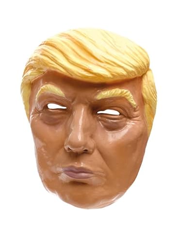 MW Ex-President Donald Trump Politiker-Maske - Verkleidung für Karneval, Halloween, Wahl-Party oder politischer Aschermittwoch von MW