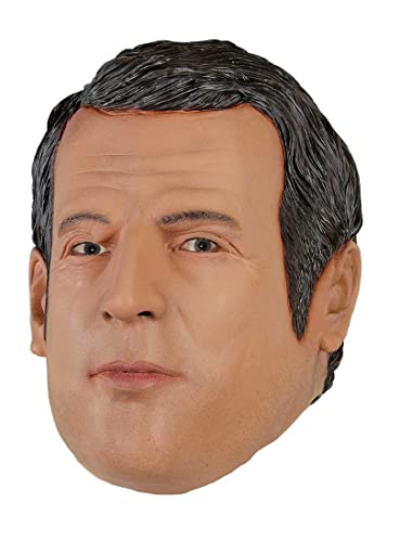 MW Präsident Emmanuel Macron Politiker-Maske - Verkleidung für Karneval, Halloween, Wahl-Party oder politischer Aschermittwoch von MW