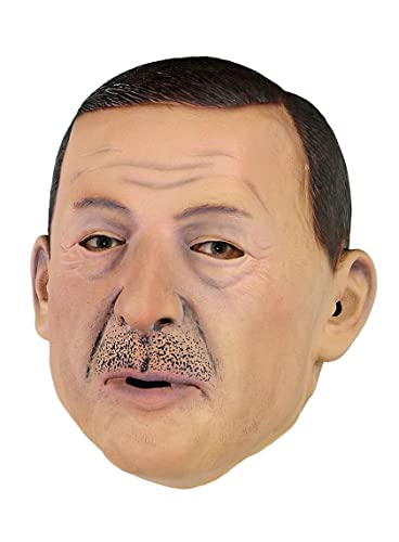 MW Türkischer Präsident Recep Tayyip Erdogan Politiker-Maske - Verkleidung für Karneval, Halloween, Wahl-Party oder politischer Aschermittwoch von MW