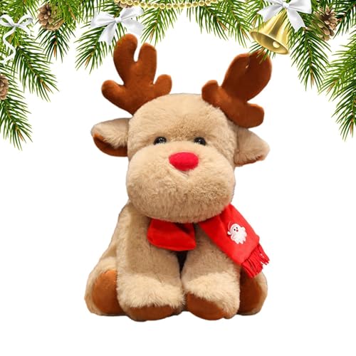 MWZBTG 1 Stück Hirsch-Stoffpuppe, Rentier-Plüschtier, Weihnachtselch Plüschtierspielzeug, Weiches Süßes Gefülltes Rentier-Puppenspielzeug, Weihnachtsparty-Dekoration Ausgestopftes MWZBTG 1 Stück Hirsch-Stoffpuppe, Rentier-Plüschtier, Weihnachtselch Plüschtierspielzeug, Weiches Süßes Gefülltes Rentier-Puppenspielzeug, Weihnachtsparty-Dekoration Ausgestopftes von MWZBTG