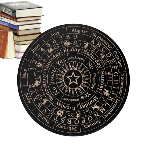 MWZBTG 3 Stück Pendelbrett Wünschelrute, Dekorative Planchette-Tafeln Aus Mit Buchstaben, Ouija-Brettspiel Wahrsagerei Pendelbrett Für Anfänger Freunde, Spirit Decorations Ouija-Brettspiel von MWZBTG