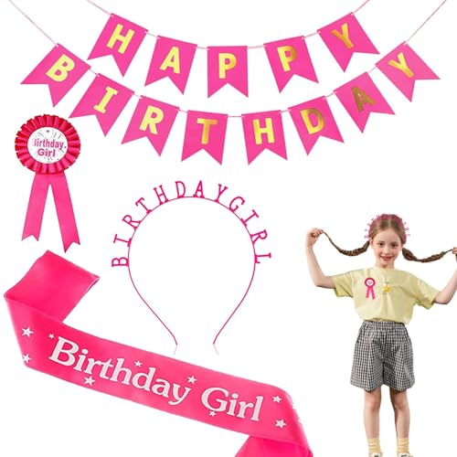 MWZBTG Alles Gute zum Geburtstag Stirnbandmädchen, Geburtstagskrone und Schärpe,Geburtstagskönig -Krone und Schärpe Set | Happy Festival Badge Dekoratives Haarband für Kostümparty MWZBTG Alles Gute zum Geburtstag Stirnbandmädchen, Geburtstagskrone und Schärpe,Geburtstagskönig -Krone und Schärpe Set | Happy Festival Badge Dekoratives Haarband für Kostümparty von MWZBTG