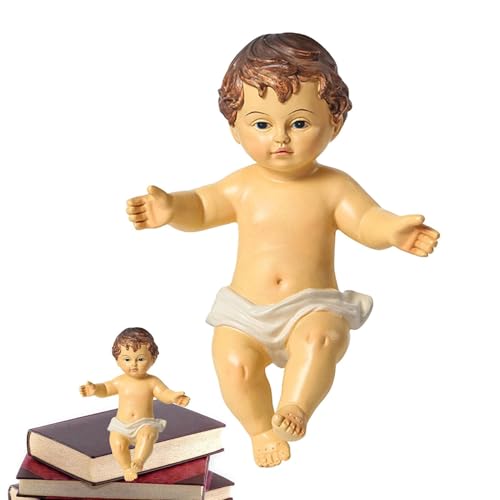 MWZBTG Baby Jesus Figur,Jesus Figur - Statuen Baby Statue Ornament Religiöse Harz Schmuck, Puppe von MWZBTG