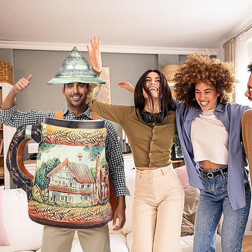 MWZBTG Bierkostüm - Klassisches Bierglas Kostüm Erwachsene | Atmungsaktives Und Lustiges Design Outfit Für Oktoberfest Cosplay Party Veranstaltungen Verkleidung Für Damen Herren Kinder MWZBTG Bierkostüm - Klassisches Bierglas Kostüm Erwachsene | Atmungsaktives Und Lustiges Design Outfit Für Oktoberfest Cosplay Party Veranstaltungen Verkleidung Für Damen Herren Kinder von MWZBTG