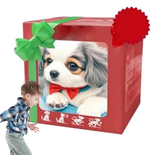 MWZBTG Hunde Welpen Roboter, Lebensechter Roboter Welpe, Realistischer Welpen Roboter, Plüsch Interaktive Spielzeug Elektronischer Welpe, Modell Keepsake, Plüsch Animal Doll Bildungsspielzeug von MWZBTG