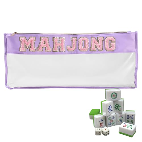 MWZBTG Mahjong Aufbewahrungstasche | wasserdichte Durchsichtige Tragetasche - Klarer Schutzorganizer für Reisen täglichen Gebrauch Wettbewerb Outdoor Party Jugendliche Picknick Spieleabend MWZBTG Mahjong Aufbewahrungstasche | wasserdichte Durchsichtige Tragetasche - Klarer Schutzorganizer für Reisen täglichen Gebrauch Wettbewerb Outdoor Party Jugendliche Picknick Spieleabend von MWZBTG
