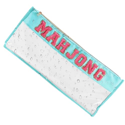 MWZBTG Mahjong-Steinetui,Reißverschluss Aufbewahrungsbeutel Für Mahjong Steine - Klarer Schutzorganizer für Reisen täglichen Gebrauch Wettbewerb Outdoor Party Jugendliche Picknick Spieleabend MWZBTG Mahjong-Steinetui,Reißverschluss Aufbewahrungsbeutel Für Mahjong Steine - Klarer Schutzorganizer für Reisen täglichen Gebrauch Wettbewerb Outdoor Party Jugendliche Picknick Spieleabend von MWZBTG