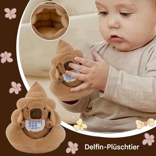 MWZBTG Wasserschwein Kuscheltier - Weiches Capybara Kuscheltier Mit Nest - Weiches Plüschtier Geschenk Für Kinder Geburtstag Weihnachten Kinderzimmer Wohnraum MWZBTG Wasserschwein Kuscheltier - Weiches Capybara Kuscheltier Mit Nest - Weiches Plüschtier Geschenk Für Kinder Geburtstag Weihnachten Kinderzimmer Wohnraum von MWZBTG