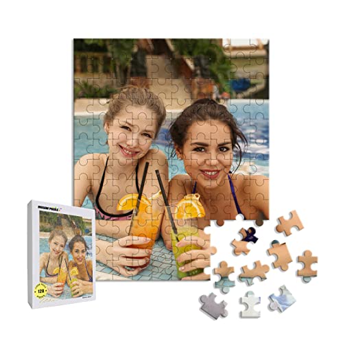 MXCUSTOM Personalisierte Puzzle 120 Teile, Fotopuzzle Erwachsene mit Eigenem Foto Bild Text zum Selbstgestalten Puzzel Hochformat Porträt (PUZ-120-V) von MXCUSTOM