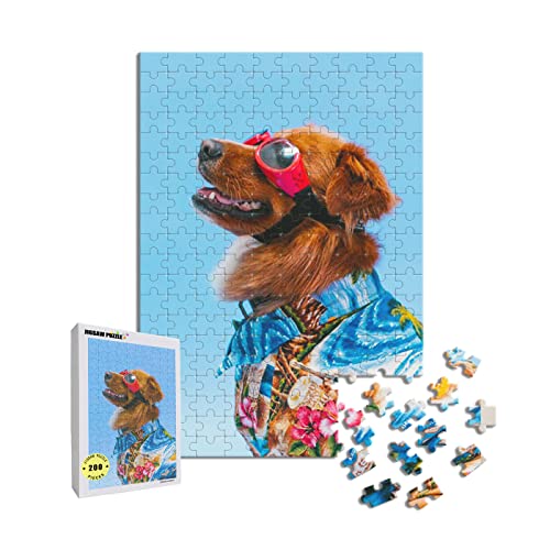 MXCUSTOM Personalisierte Puzzle 200 Teile, Fotopuzzle Erwachsene mit Eigenem Foto Bild Text zum Selbstgestalten Puzzel Hochformat Porträt (PUZ-200-V) von MXCUSTOM