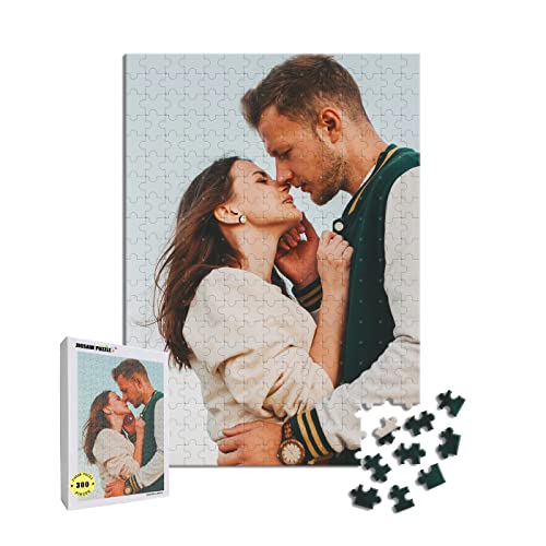 MXCUSTOM Personalisierte Puzzle 300 Teile, Fotopuzzle Erwachsene mit Eigenem Foto Bild Text zum Selbstgestalten Puzzel Hochformat Porträt (PUZ-300-V) von MXCUSTOM