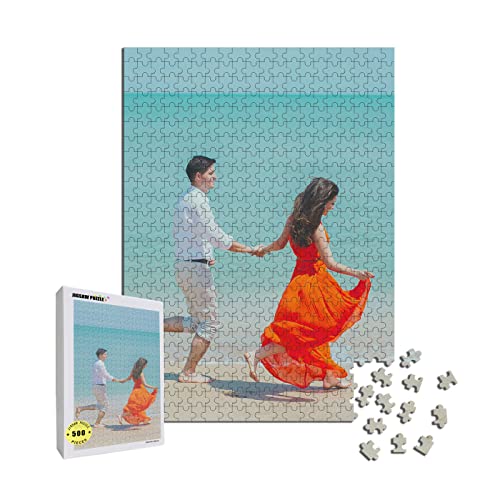 MXCUSTOM Personalisierte Puzzle 500 Teile, Fotopuzzle Erwachsene mit Eigenem Foto Bild Text zum Selbstgestalten Puzzel Hochformat Porträt (PUZ-500-V) von MXCUSTOM