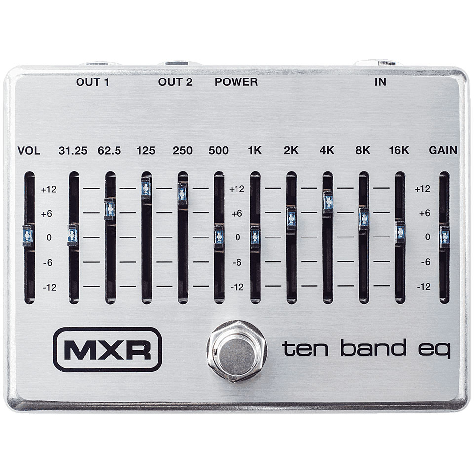 MXR M108S 10 Band Equalizer Silver Effektgerät E-Gitarre von MXR