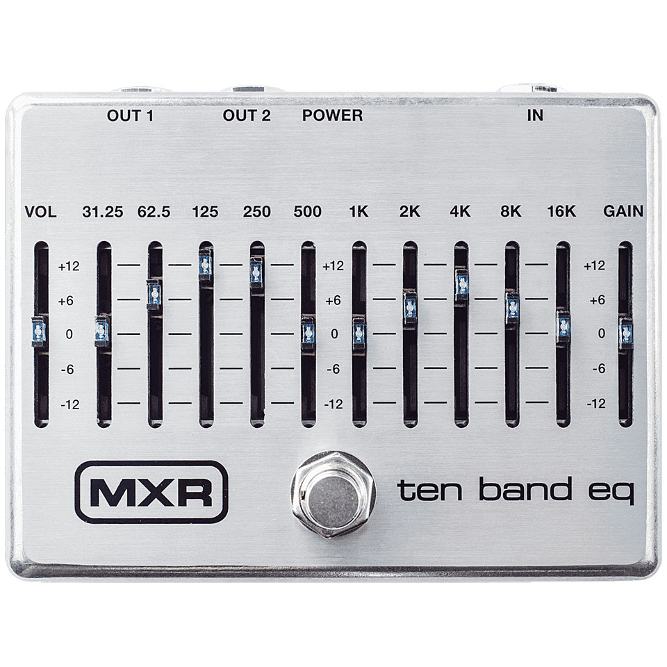 MXR M108S 10 Band Equalizer Silver Effektgerät E-Gitarre MXR M108S 10 Band Equalizer Silver Effektgerät E-Gitarre von MXR
