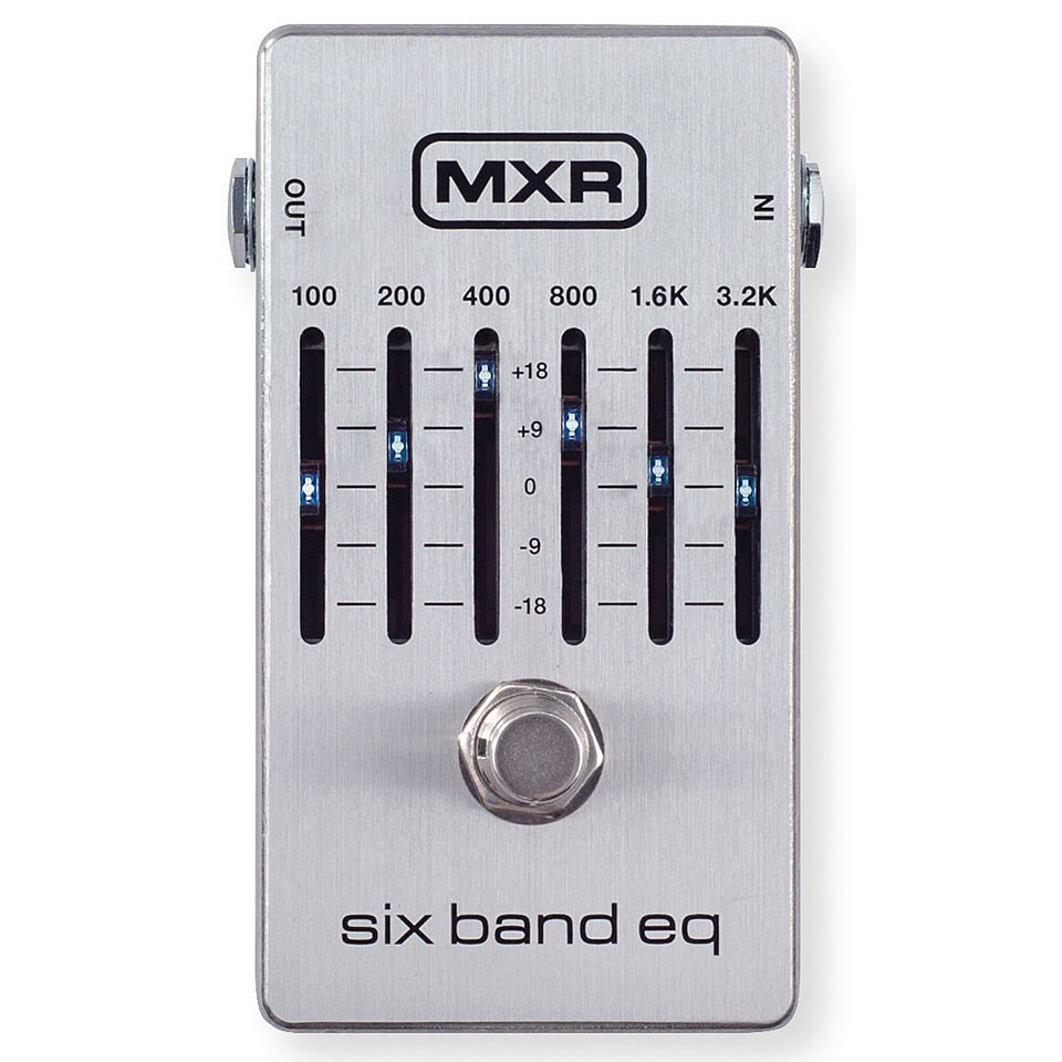 MXR M109S 6 Band Equalizer Silver Effektgerät E-Gitarre von MXR