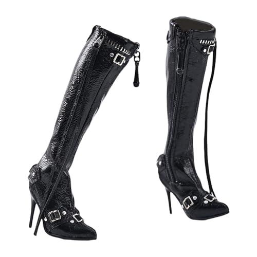 1/6 Actionfiguren Hohe Stiefel Modische Kinder Erwachsene Geschenke Weibliche Body Boots, Schwarz, 3,5 x 1,4 x 10,5 cm 1/6 Actionfiguren Hohe Stiefel Modische Kinder Erwachsene Geschenke Weibliche Body Boots, Schwarz, 3,5 x 1,4 x 10,5 cm von MXRGUMVI