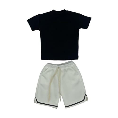 1/6 männliche Figur Kleidung Shorts und T-Shirt Set für 30,5 cm Soldatenfiguren schwarzes Hemd-Set 1/6 männliche Figur Kleidung Shorts und T-Shirt Set für 30,5 cm Soldatenfiguren schwarzes Hemd-Set von MXRGUMVI