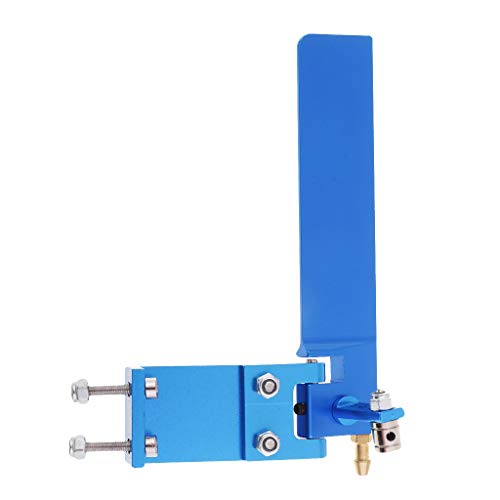 Aluminiumlegierung 95 mm RC Boot Ruder Wasser Pickup absorbierende Lenkung blau von MXRGUMVI
