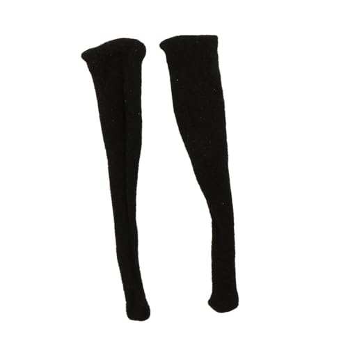 MXRGUMVI 1/12 Maßstab Frauen Figurenstrümpfe Miniatur Kleidung für 15,2 cm Figuren Körper Schwarz, 6 cm von MXRGUMVI