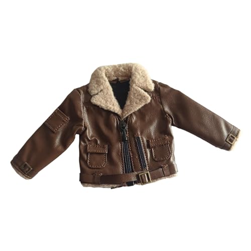 MXRGUMVI 1/12 männliche Actionfigur-Jacke, modisches Kostüm für 15,2 cm männliche Actionfiguren, braun, 6,5 cm von MXRGUMVI