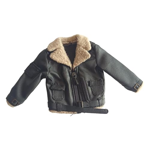 MXRGUMVI 1/12 männliche Actionfigur-Jacke, modisches Kostüm für 15,2 cm männliche Actionfiguren, schwarz, 6,5 cm von MXRGUMVI