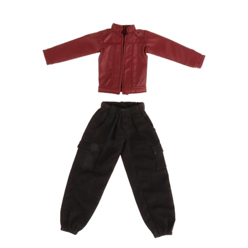 MXRGUMVI 1/12 weibliche Puppenkleidung, PU-Lederjacke mit Hose, Mini für 15,2 cm große Figur MXRGUMVI 1/12 weibliche Puppenkleidung, PU-Lederjacke mit Hose, Mini für 15,2 cm große Figur von MXRGUMVI