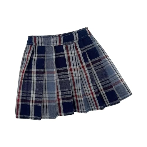 MXRGUMVI 1/6 Frauen Kurzer Rock Handgemachte Puppenkleidung für 30,5 cm Figuren Body Doll Modell Dunkelblau 6,5 cm von MXRGUMVI