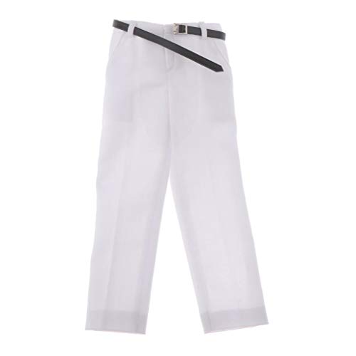 MXRGUMVI 1/6 Maßstab Herrenhose, Anzughose, Kleidung, passend für 30,5 cm große Actionfigur, Weiß von MXRGUMVI