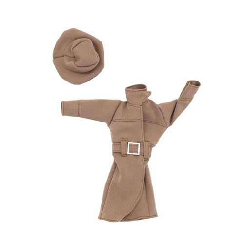 MXRGUMVI 1/6 Maßstab weibliche Figur Puppe Trenchcoat Outfit für 30,5 cm weibliche Actionfigur Braun MXRGUMVI 1/6 Maßstab weibliche Figur Puppe Trenchcoat Outfit für 30,5 cm weibliche Actionfigur Braun von MXRGUMVI
