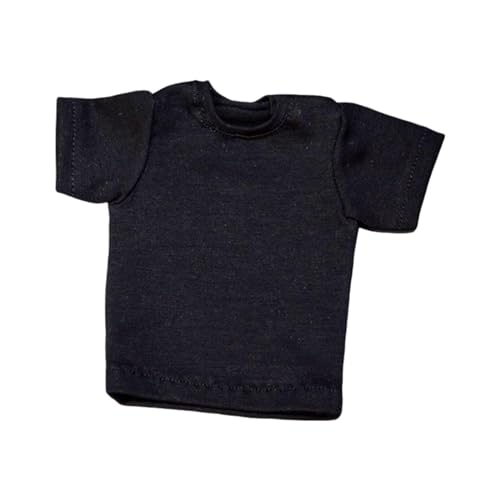 MXRGUMVI 1/6 Scale Figure Doll Clothes T-Shirt for 30.5 cm Male Female Action Figures Black, 10.5 cm von MXRGUMVI