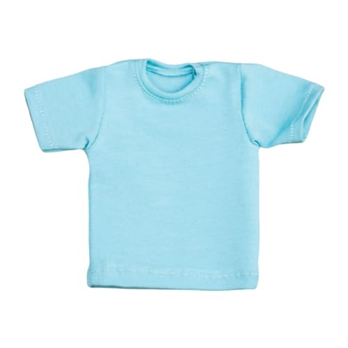 MXRGUMVI 1/6 Scale Figure Doll Clothes T-Shirt for 30.5 cm Male Female Action Figures Light Blue, 10.5 cm von MXRGUMVI