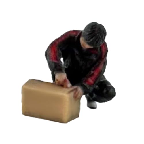 MXRGUMVI 1/64 Harz Modell Straßenfigur Liefermann für Landschaft Landschaft Dekoration Typ D von MXRGUMVI