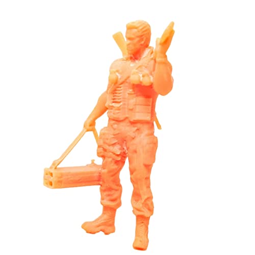 MXRGUMVI 1/64 Scale People Figure Character Doll for Micro Landscape Miniature Scene, Black, 2.8-3.0 cm von MXRGUMVI