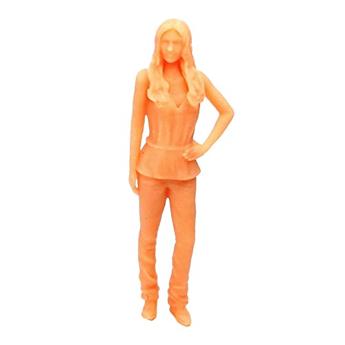 MXRGUMVI 1/64 Scale People Figure Character Doll for Micro Landscape Miniature Scene, Jordana, 2.8-3.0 cm von MXRGUMVI