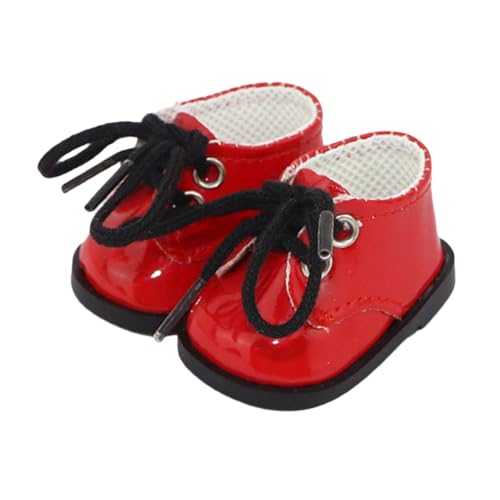 MXRGUMVI 1 Paar Puppenschuhe, handgefertigte Stiefel für Anhänger, Puppe, Kinder, Alter 5–7, 8–10 Jahre von MXRGUMVI