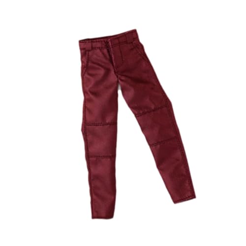 MXRGUMVI 1:12 Männliche Actionfigur, Hose, Verkleidungszubehör, stilvolle Sammlerhose, Rot MXRGUMVI 1:12 Männliche Actionfigur, Hose, Verkleidungszubehör, stilvolle Sammlerhose, Rot von MXRGUMVI