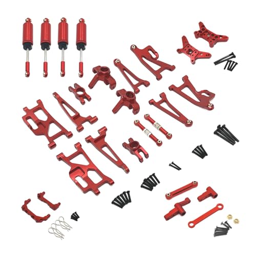 MXRGUMVI 1:14 Maßstab RC Auto Ersatzteile für 14209 14210 14209 14210 RC Auto Metallteile rot von MXRGUMVI