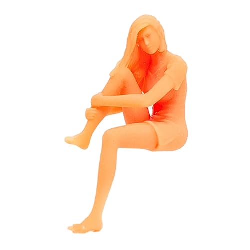 MXRGUMVI 1:64 Beauty Figur Modell Harz Zug Modell Menschen für Sand Tisch Zubehör Show Tochter von MXRGUMVI