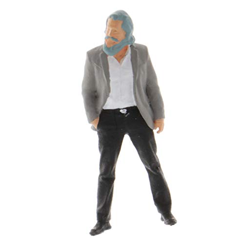 MXRGUMVI 1:64 Figuren Diorama Miniatur Szene Menschen Professor Modell Layout S Maßstab von MXRGUMVI