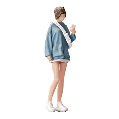 MXRGUMVI 1:64 Scale Girl Model for Micro Landscape Miniature Scene Desktop Decoration von MXRGUMVI