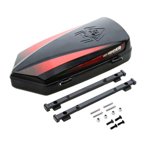 MXRGUMVI 1:8 1:10 Ersatzteile Dachgepäckbox für Kletterauto RC Hobby Auto DIY Accs schwarz, 180x85x42mm von MXRGUMVI