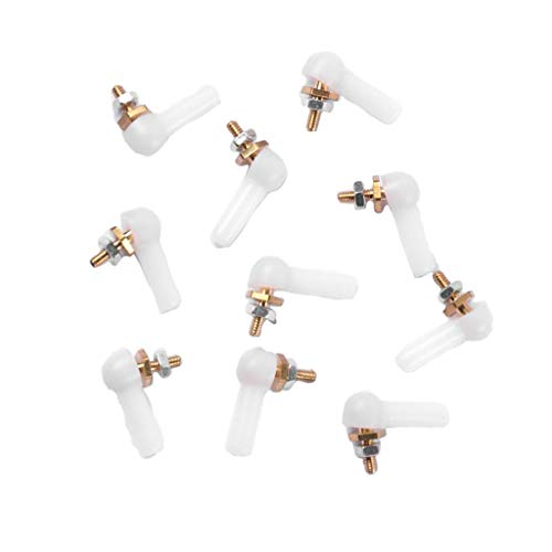 MXRGUMVI 10 Stück Kunststoff M2 Link Rod End Kugelgelenk für RC Auto und RC Boot Teile von MXRGUMVI